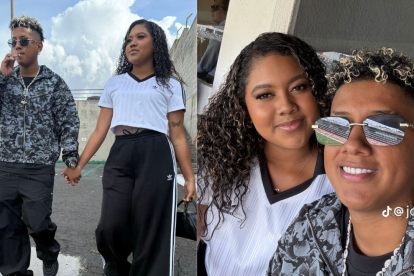 Jombriel y su novia Angie Hernández