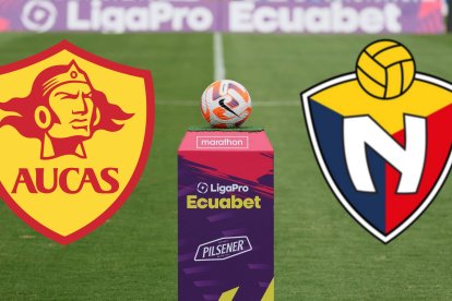 Aucas y El Nacional se enfrentan en el estadio Bellavista de Ambato.