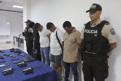 Los aprehendidos fueron llevados hacia una unidad judicial, para la audiencia respectiva.