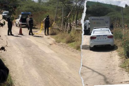 El cadáver fue localizado en un terreno baldío de Llano Grande, norte de Quito.