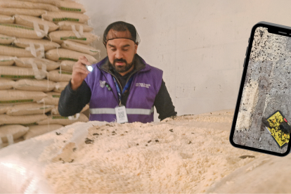 El producto contaminado fue separado para ser desechado con la veeduría de Arcsa.