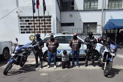 El detenido fue identificado como Edwin David Chicaiza Chisaguano, de 34 años.