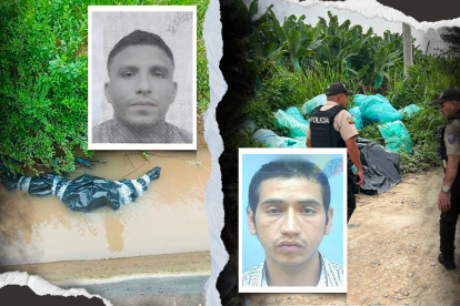 Uno de los cuerpos fue abandonado cerca de una bananera y el otro en un canal de riego.
