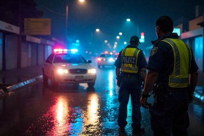 La escena del crimen fue inspeccionada por la Policía.