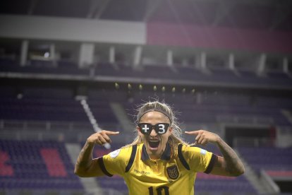 Kerlly Real jugador de la selección de Ecuador.