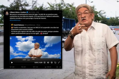 David Reinoso volvió a parodiar al desaparecido León Febres-Cordero y la hija de este último reaccionó.