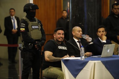 Daniel Salcedo compareció ante la Comisión de Fiscalización de la Asamblea Nacional de Ecuador.