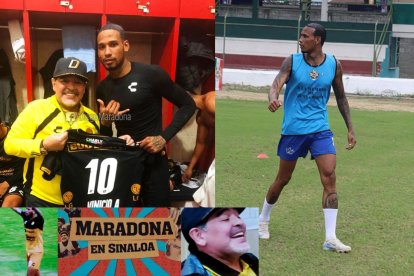 Vinicio Angulo fue dirigido por Diego Maradona, ahora es parte del Atlético Naranjal de segunda categoría.
