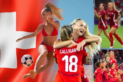 Alisha Lehmann es una de las atacantes de la selección de Suiza.
