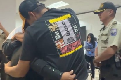 La mujer se reencontró con sus familiares la noche del viernes.