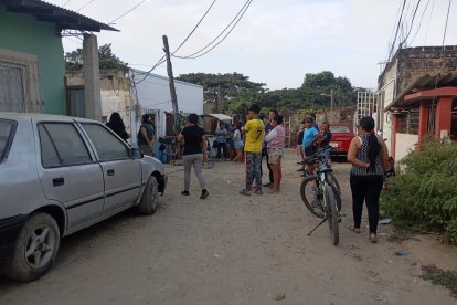 En este sector de General Villamil se registró el múltiple crimen.