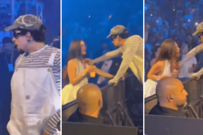 Bad Bunny le ayudó a una fan con su vestuario. ¿Qué hizo?