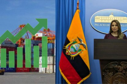 Carolina Jaramillo, vocera del Gobierno de Daniel Noboa, presentó los resultados de las exportaciones de los primeros meses del 2025.