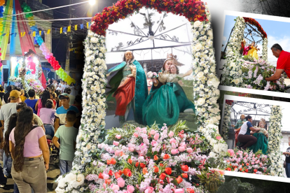Las imágenes de santa Ana, san Joaquín y la Virgen María, de niña, son el centro de los festejos en Samborondón.