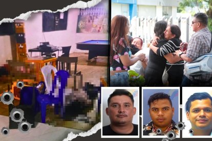 Familiares de Jorge Álvarez llegaron al lugar para retirar su cuerpo. Estaban desconsolados.