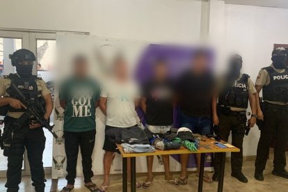 Los aprehendidos fueron llevados hacia una unidad policial y luego a una unidad judicial.