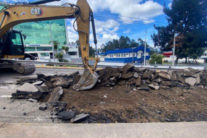 Nuevo intercambiador de Quito está en obra.