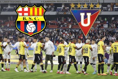 Barcelona SC enfrenta a Liga de Quito en el estadio Monumental.