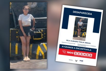 La joven Thalia Abigail Vela Almagro fue vista por última vez en Sangolquí. Se pide información para ubicarla.