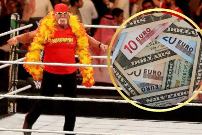 Hulk Hogan en la lona de la WWE