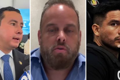 Ferdinan Álvarez, Xavier Jordán y Daniel Salcedo están en el ojo de la polémica tras la comparecencia de este último a la Asamblea Nacional.