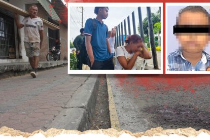 La madre del adolescente asesinado llegó al Laboratorio de Criminalística acompañada de otro de sus hijos. Estaba visiblemente devastada.