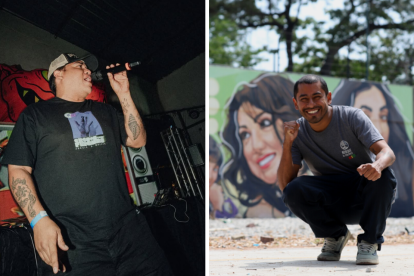 El Cholo y Gabo Zapatier, dos artistas que buscan el cambio social en Guayaquil.