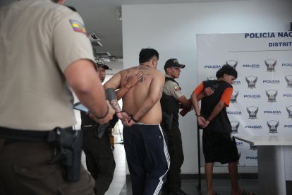 Los aprehendidos fueron capturados poco después del suceso criminal