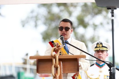 Daniel Noboa dio discurso por los 490 años de Fundación de Guayaquil.