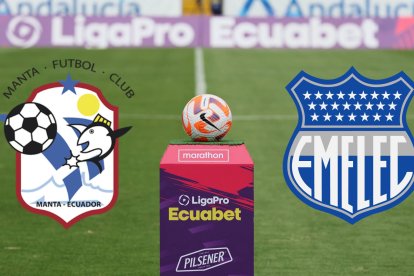 Manta y Emelec se enfrentan por la fecha 22 de la LigaPro 2025.