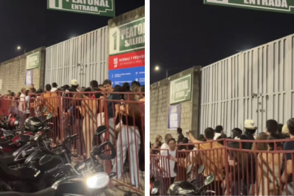 Hubo problemas a la entrada del Burguer Show 2025.