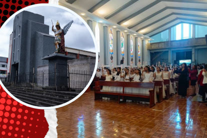 Frente al parque central de Píllaro está su corazón espiritual, su iglesia.