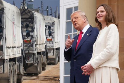 Trump anunció la creación de centros de alimentos en Gaza para combatir la hambruna.