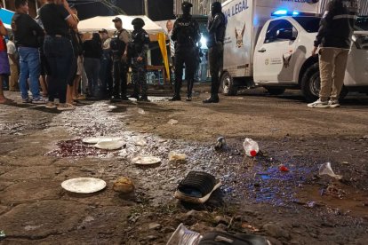 Escena del crimen de la matanza de El Empalme.