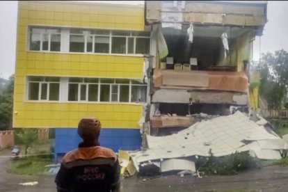 Estragos del terremoto en Rusia