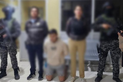 El presunto criminal fue detenido durante el allanamiento a un inmueble.