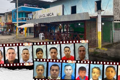 Las víctimas de la matanza en el cantón El Empalme.