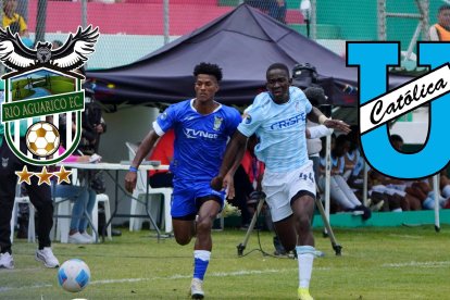 Río Aguarico se enfrenta a Universidad Católica en el estadio Olímpico de Riobamba.