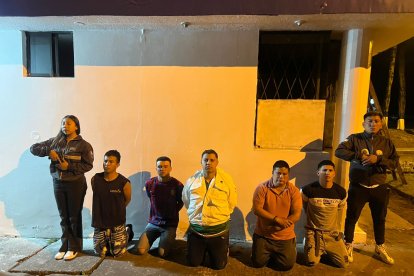 Los detenidos fueorn puestos a órdenes de las autoridades.