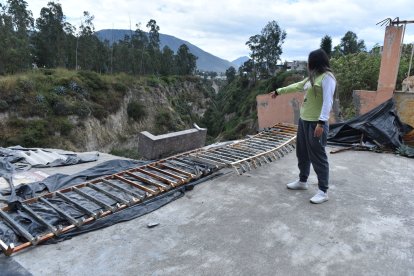 La casa de Estefanía Pabón es una de las más afectadas. Desde hace algunos años ya debió salir por seguridad.
