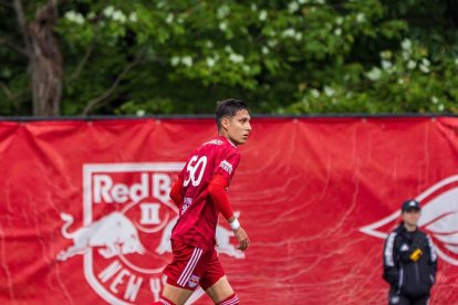 Jair Collahuazo lleva jugando 16 partidos en la MLS Next Gen con los New York Red Bull.