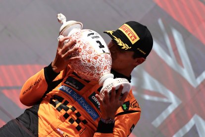Lando Norris celebró eufórico un Gran Premio de Hungría que lo acercan aún más al liderato del Mundial.
