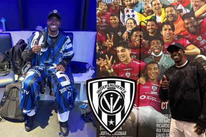 Willian Pacho figura del PSG de Francia volvió a ver en vivo a su Independiente del Valle.