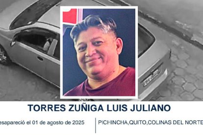 El hombre se encuentra desparecido desde el 1 de agosto del 2025.