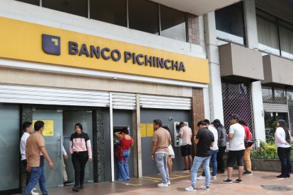La atención se amplió hasta las 18:00 en las agencias del Banco Pichincha.