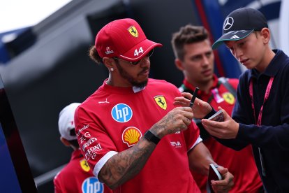 Hamilton llegó a Ferrari recién en esta temporada en la que es actualmente sexto sin podios.