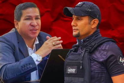 Darío Macas, alcalde de Machala y Larry Vite, alcalde Santa Rosa.