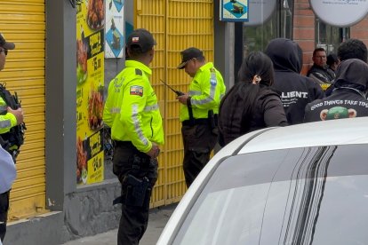 El lugar donde se registró el hecho de sangre fue acordonado por la Policía Nacional.