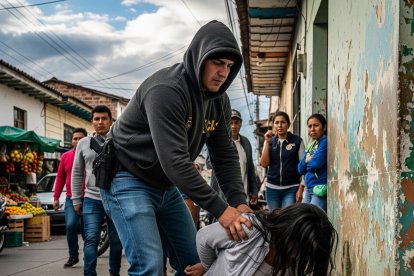 La mujer fue detenida cerca de una iglesia evangélica en Cayambe.