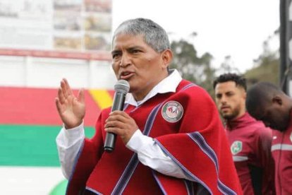 Luis Alfonso Chango, presidente vitalicio y dueño del club Mushuc Runa.